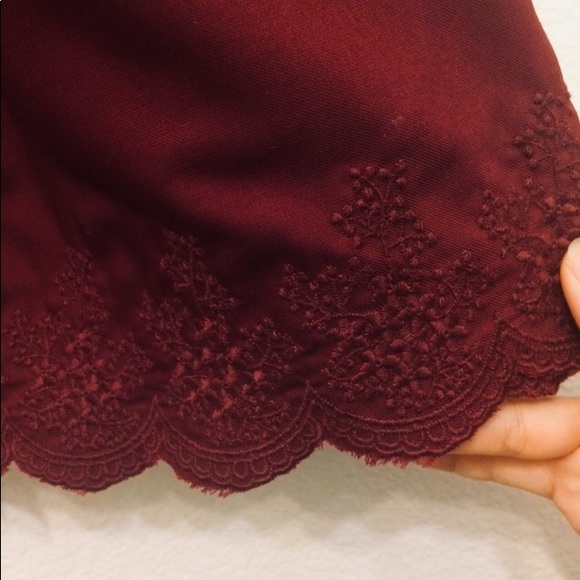 earth music&ecology Embroided Hem Culottes - Picture 7 of 7